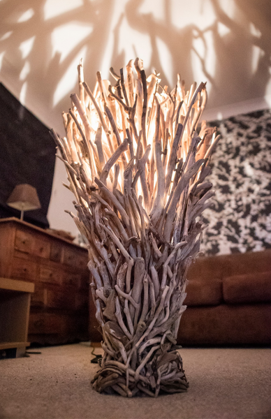 Driftwood standard lamp clearance
