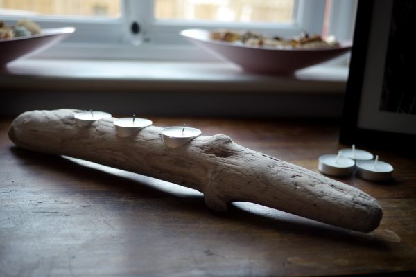 Driftwood Tealight candle holder