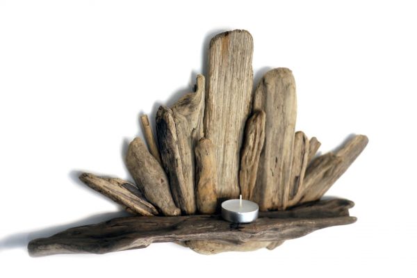 Driftwood Tealight Shelf